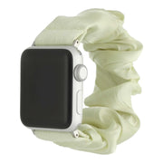 Apple Watch bandje Savara - scrunchie - nylon - limoen