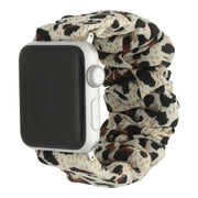 Apple Watch bandje Savara - scrunchie - nylon - panter sterrenlicht