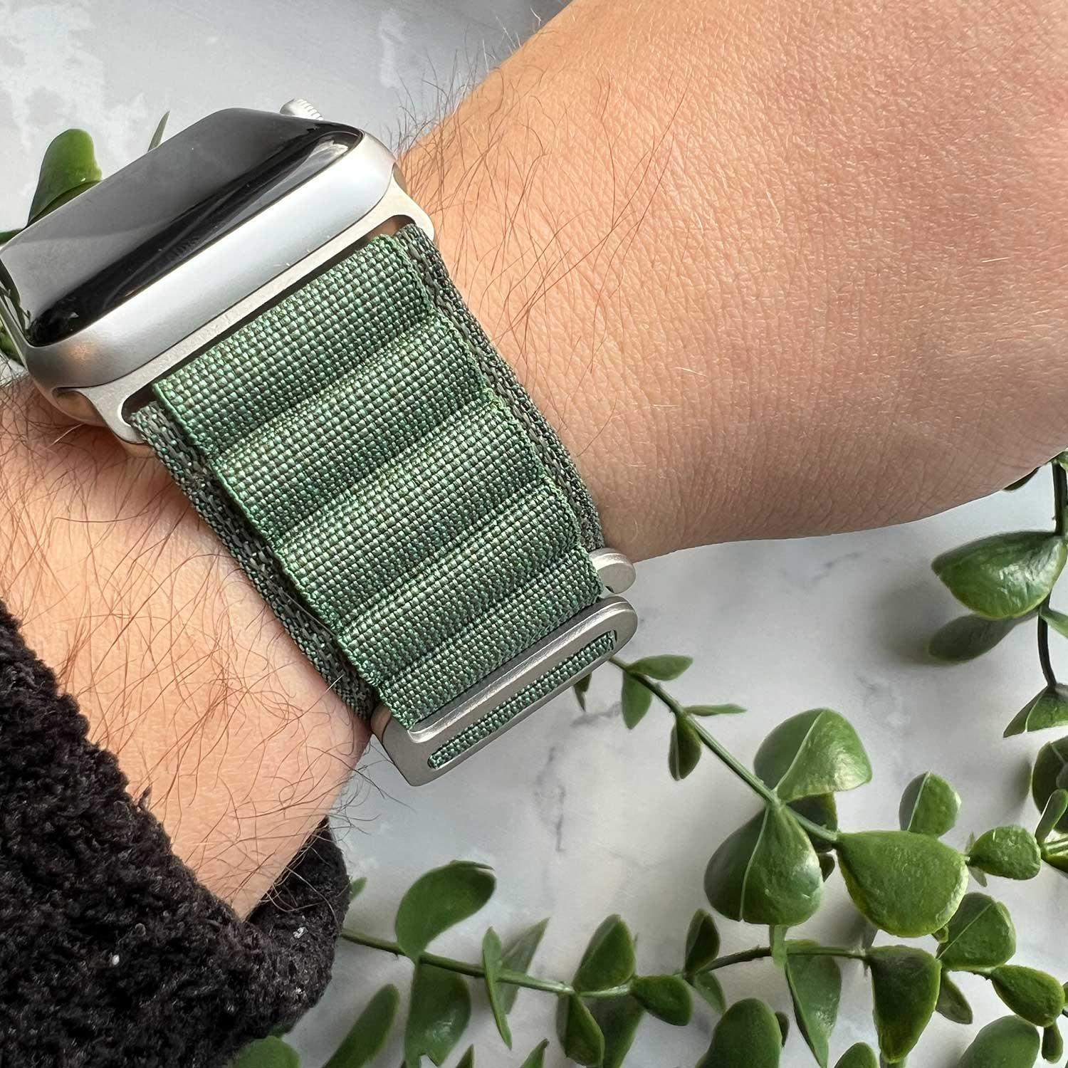 Apple Watch bandje Alpine - nylon - groen
