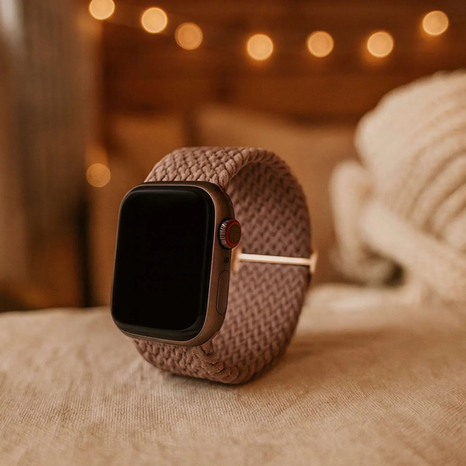 Apple Watch bandje Weavy - nylon - paars
