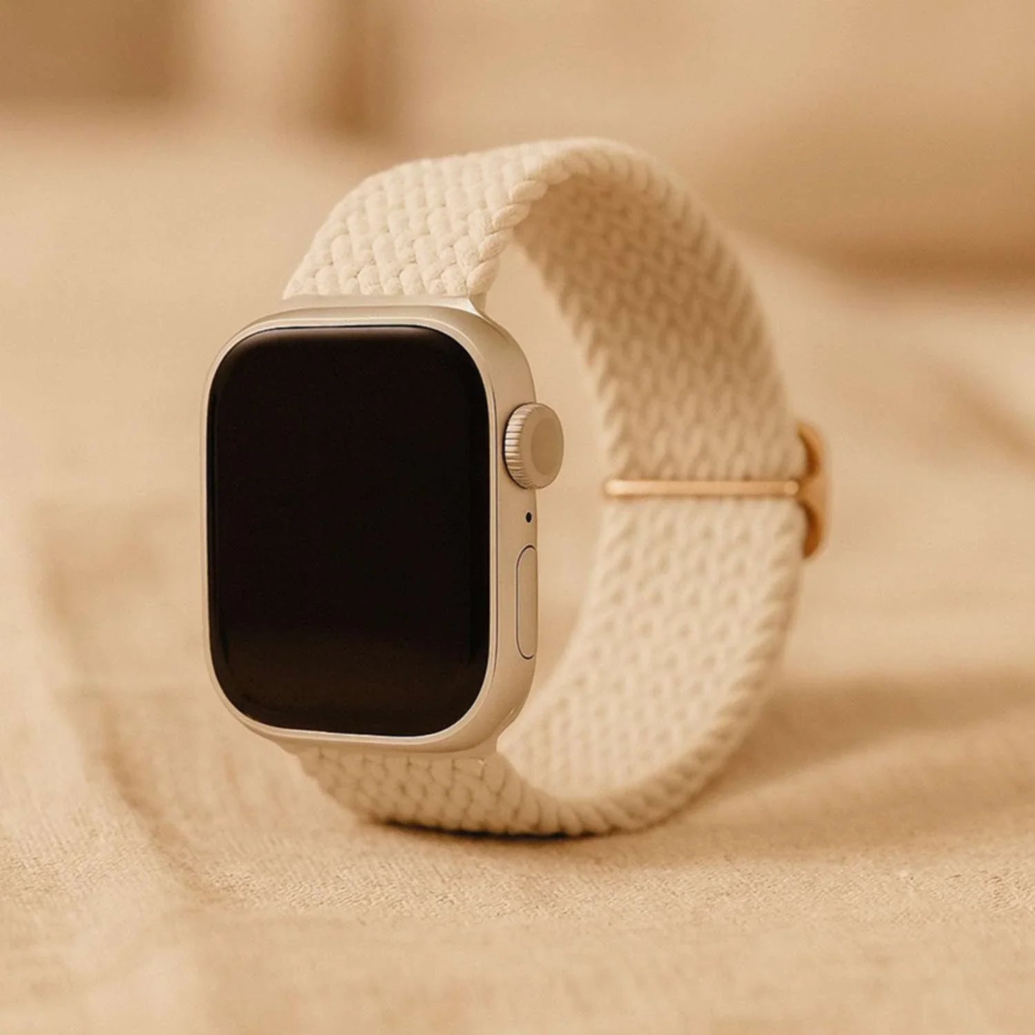 Apple Watch bandje Weavy - nylon - sterrenlicht