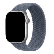 Apple Watch bandje Onyx - gevlochten - solo - nylon - Ankerblauw