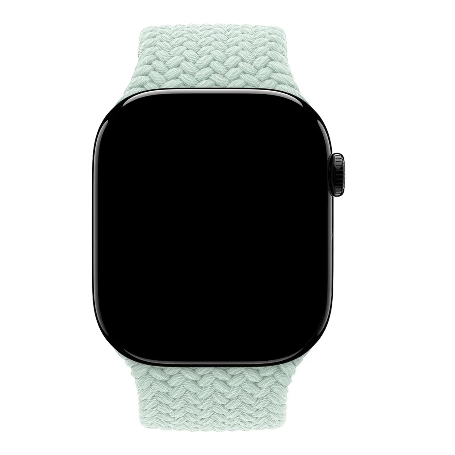 Apple Watch bandje Onyx - gevlochten - solo - nylon - aquamarijn