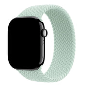 Apple Watch bandje Onyx - gevlochten - solo - nylon - aquamarijn