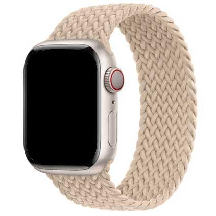 Bracelet Apple Watch Onyx - tressé - solo - nylon - beige