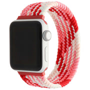 Apple Watch bandje - nylon - gevlochten solo - aardbei