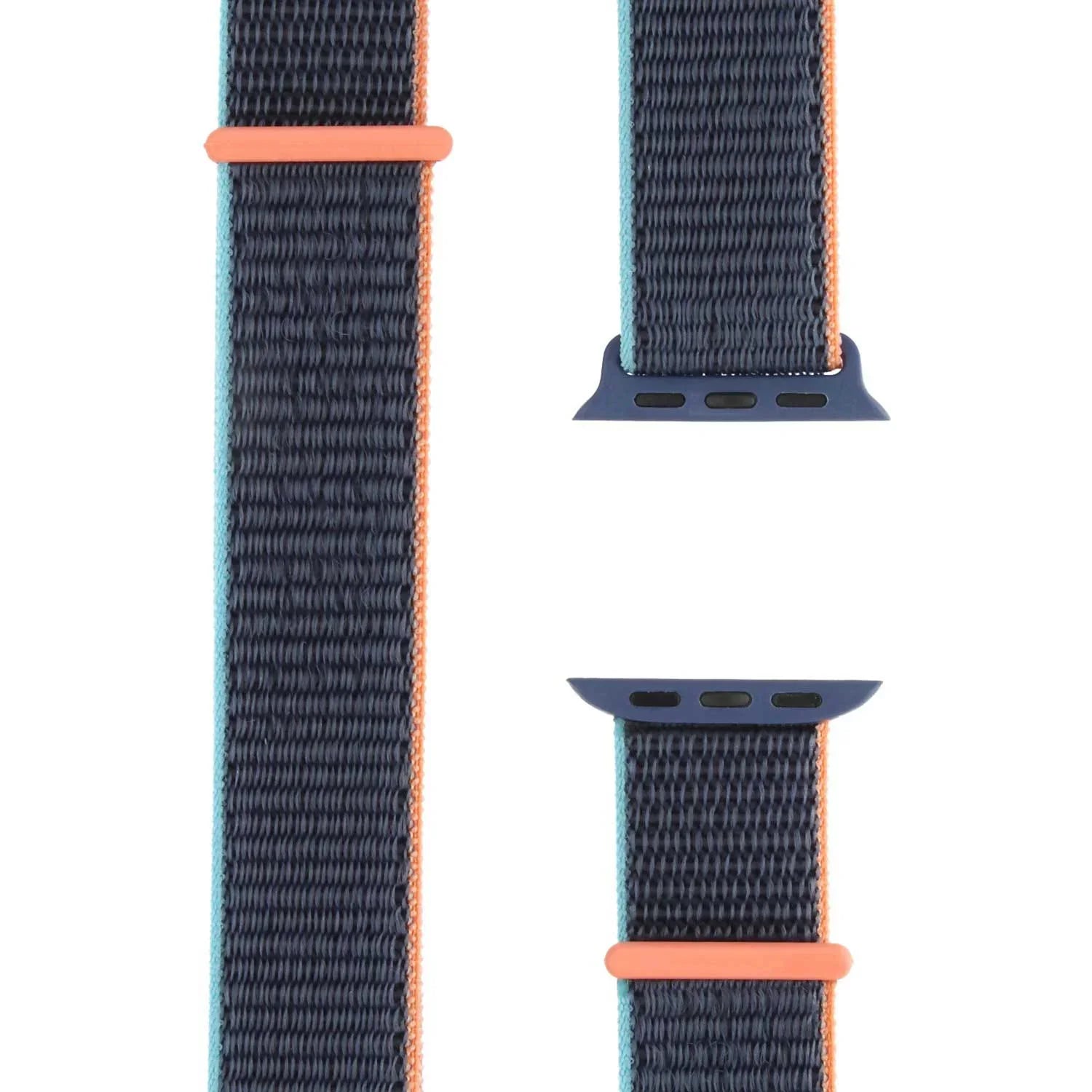 Apple Watch bandje - geweven - nylon - diepzee