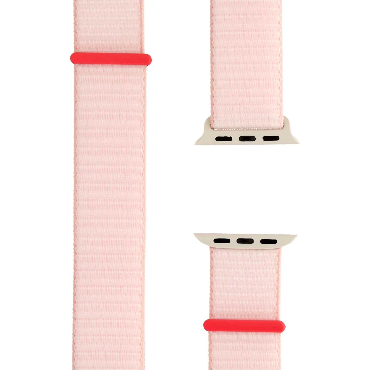 Apple Watch bandje Nexora - geweven - nylon - lichtroze