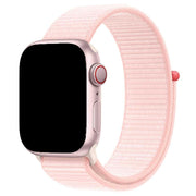 Apple Watch bandje Nexora - geweven - nylon - lichtroze