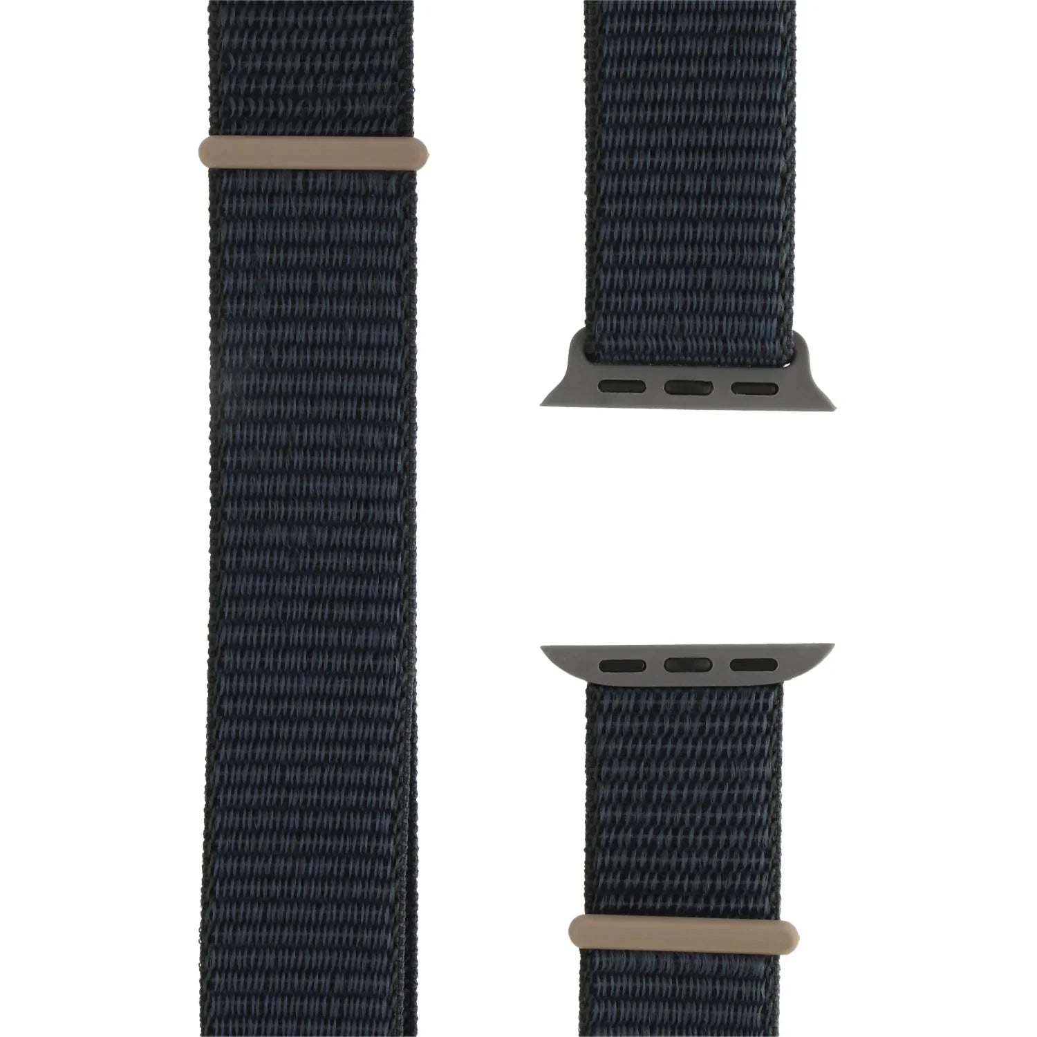 Apple Watch bandje Nexora - geweven - nylon - middernacht