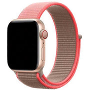 Apple Watch bandje Nexora - geweven - nylon - neon roze
