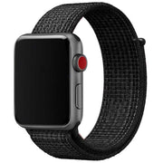 Apple Watch bandje Osvo - geweven - nylon - reflector zwart