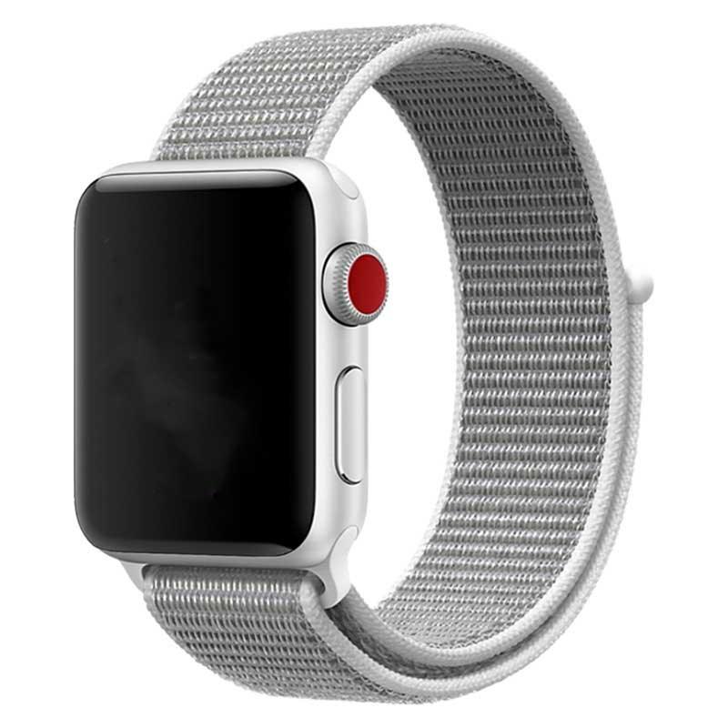 Apple Watch bandje Flyne - geweven - nylon - zeeschelp