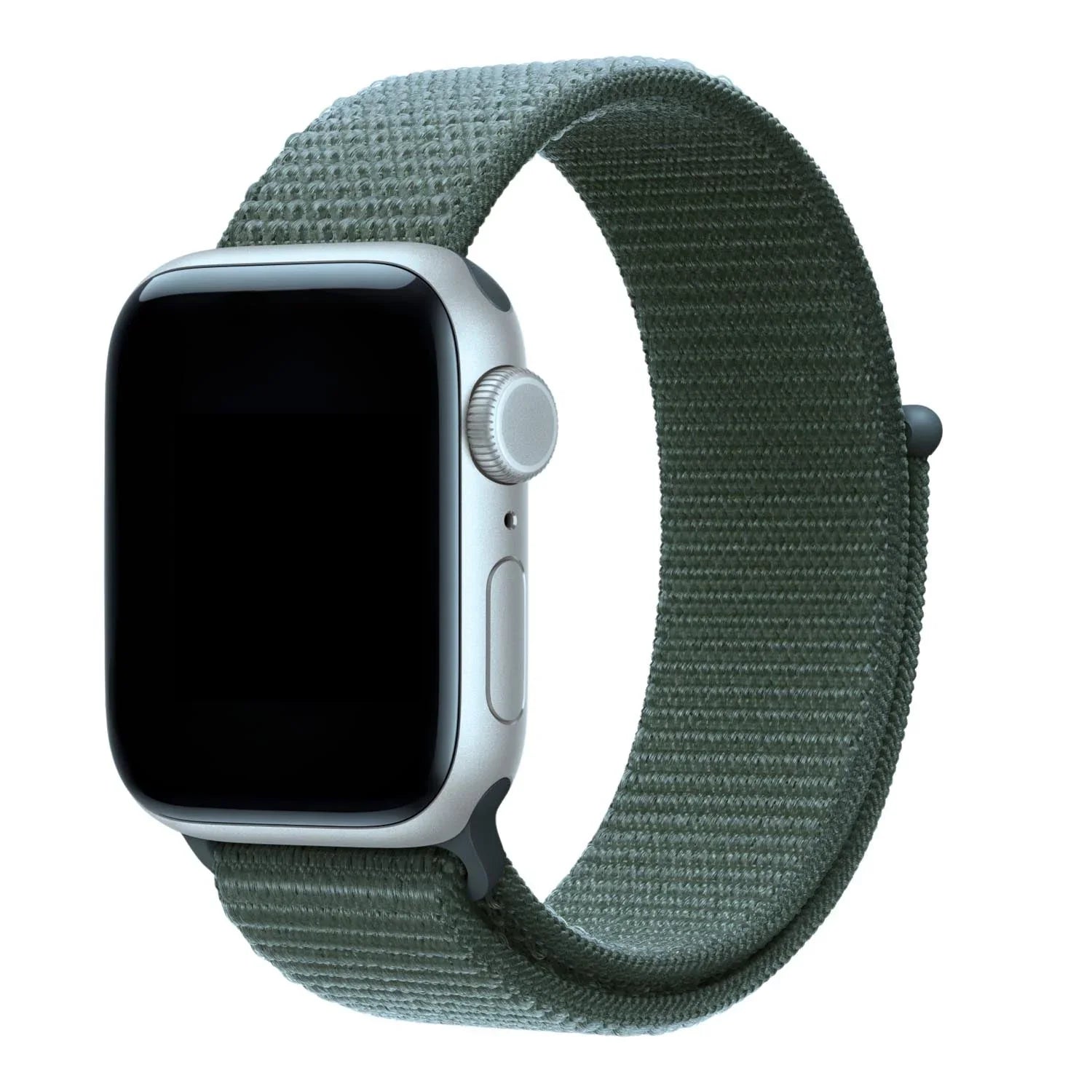 Apple Watch bandje Flyne - geweven - nylon - Bosgroen