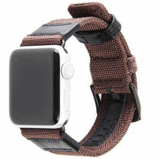 Bracelet Apple Watch - nylon - militaire - marron