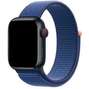Bracelet Apple Watch Nexora - tressé - nylon - bleu océan