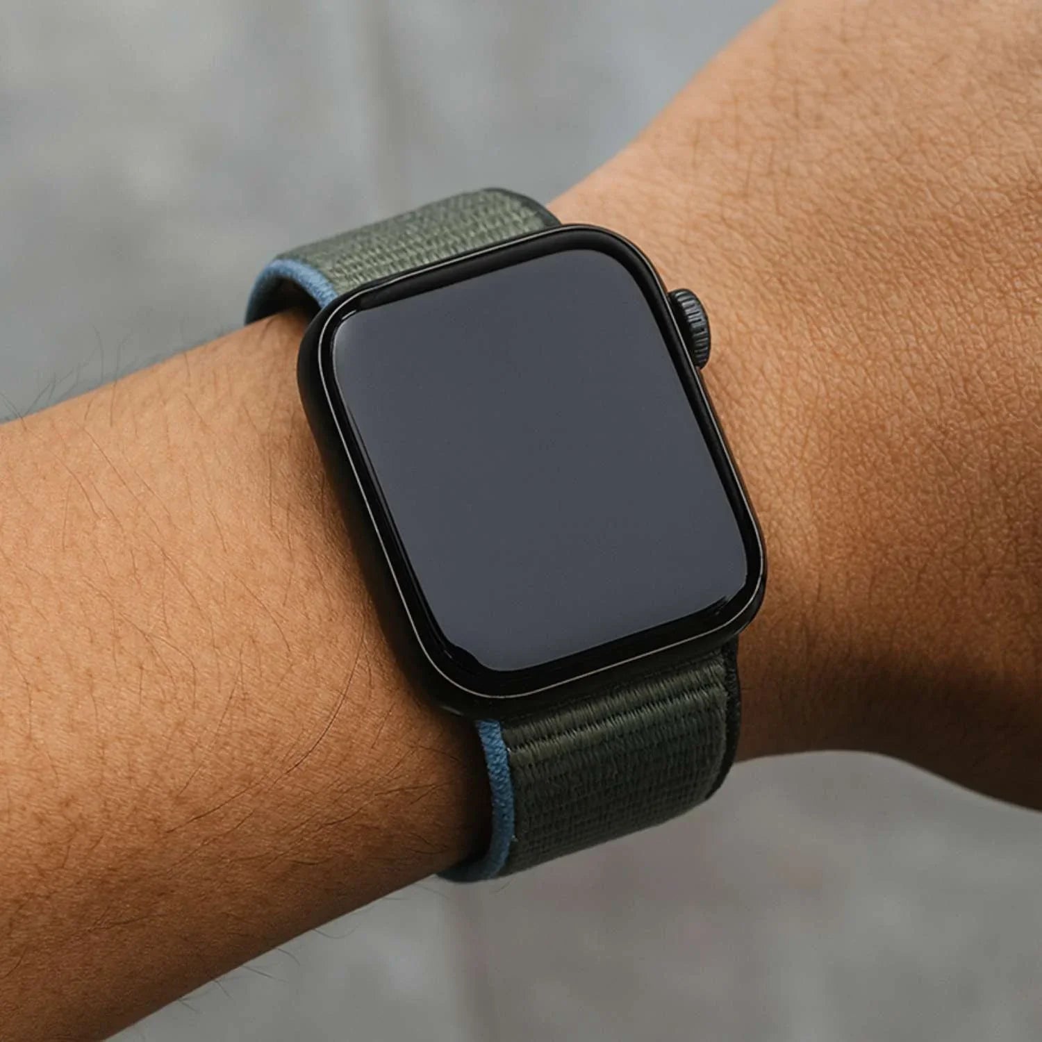 Bracelet Apple Watch - tissé - nylon - vert inverness