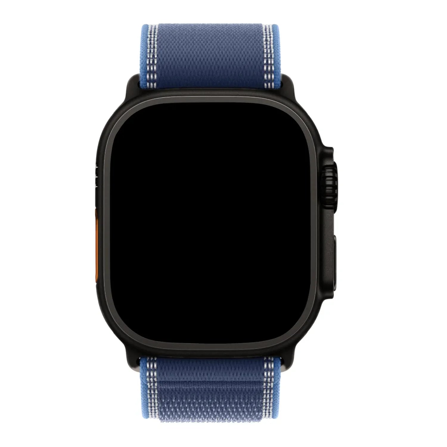 Bracelet Apple Watch Trail - nylon - bleu clair - noir