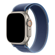 Bracelet Apple Watch Trail - nylon - bleu - bleu vif - argenté