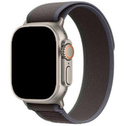 Apple Watch bracelet Trail - nylon - bleu noir
