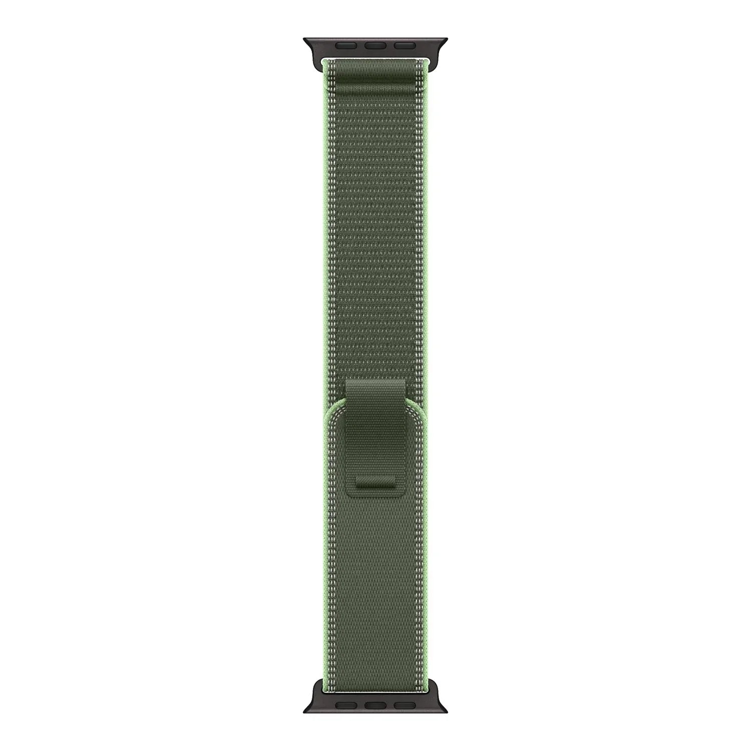 Apple Watch bandje Trail - nylon - groen neon - zwart