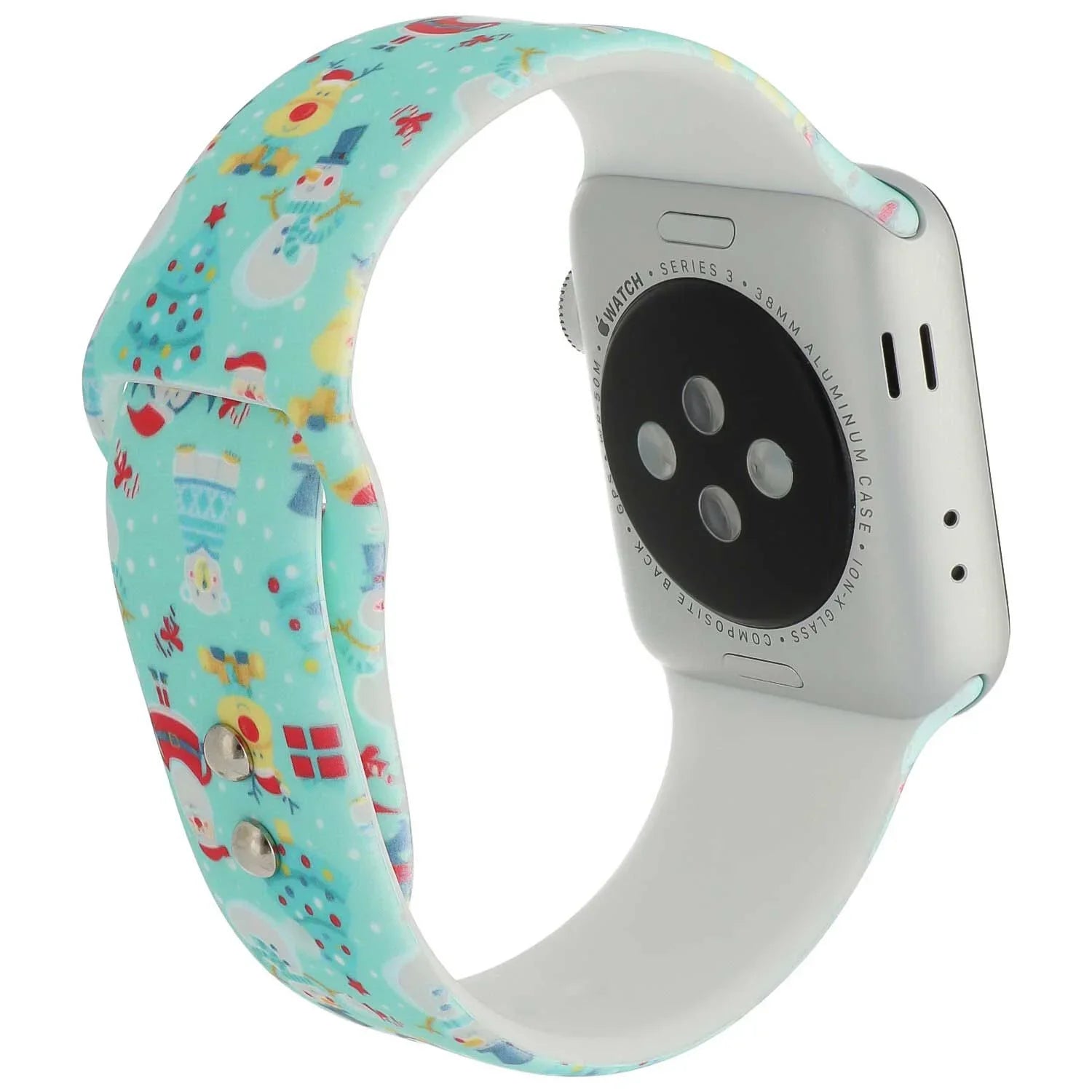 Apple Watch print bandje - siliconen - kerst - groen