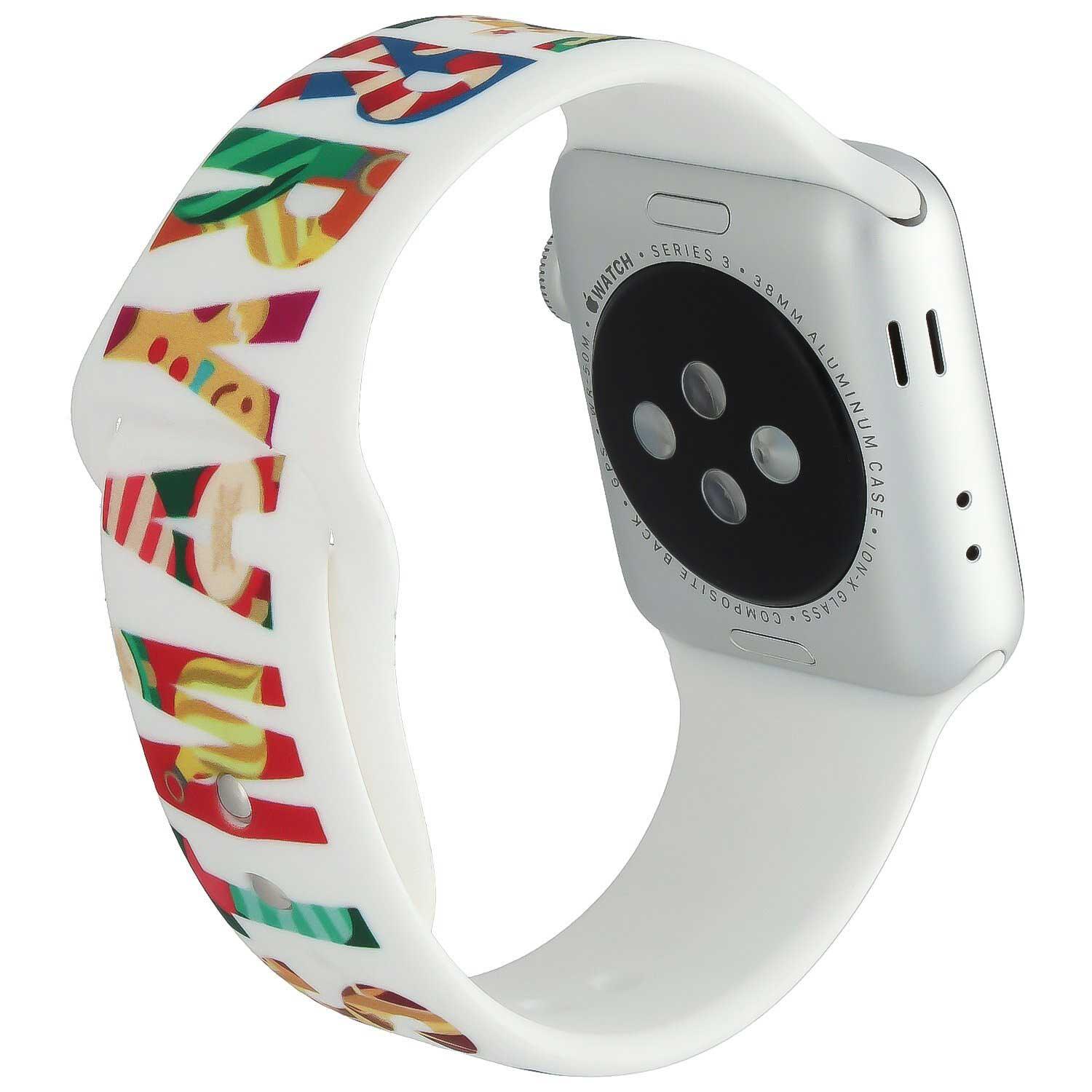 Apple Watch print bandje - siliconen - kerst - merry christmas