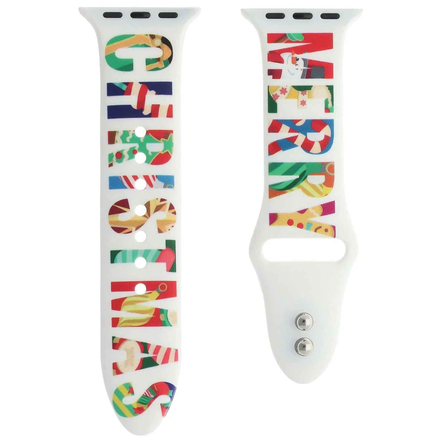 Apple Watch print bandje - siliconen - kerst - merry christmas