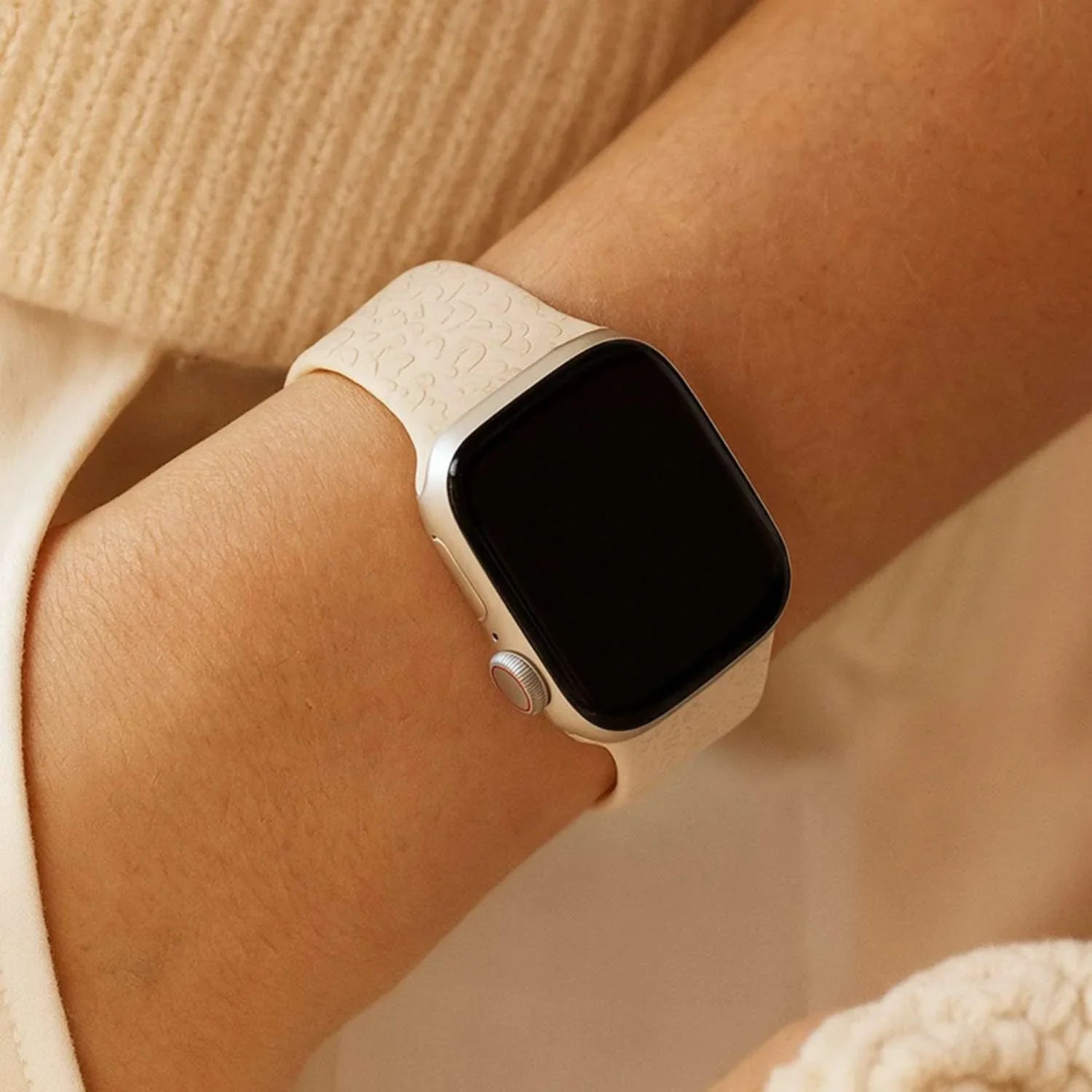 Bracelet imprimé Apple Watch - silicone - léopard starlight