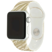 Apple Watch print bandje - siliconen - zebra bruin