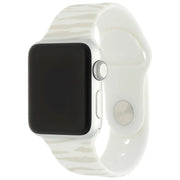 Bracelet imprimé Apple Watch - silicone - zèbre lumière stellaire