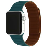 Apple Watch solo ribbel bandje - siliconen - malachiet groen