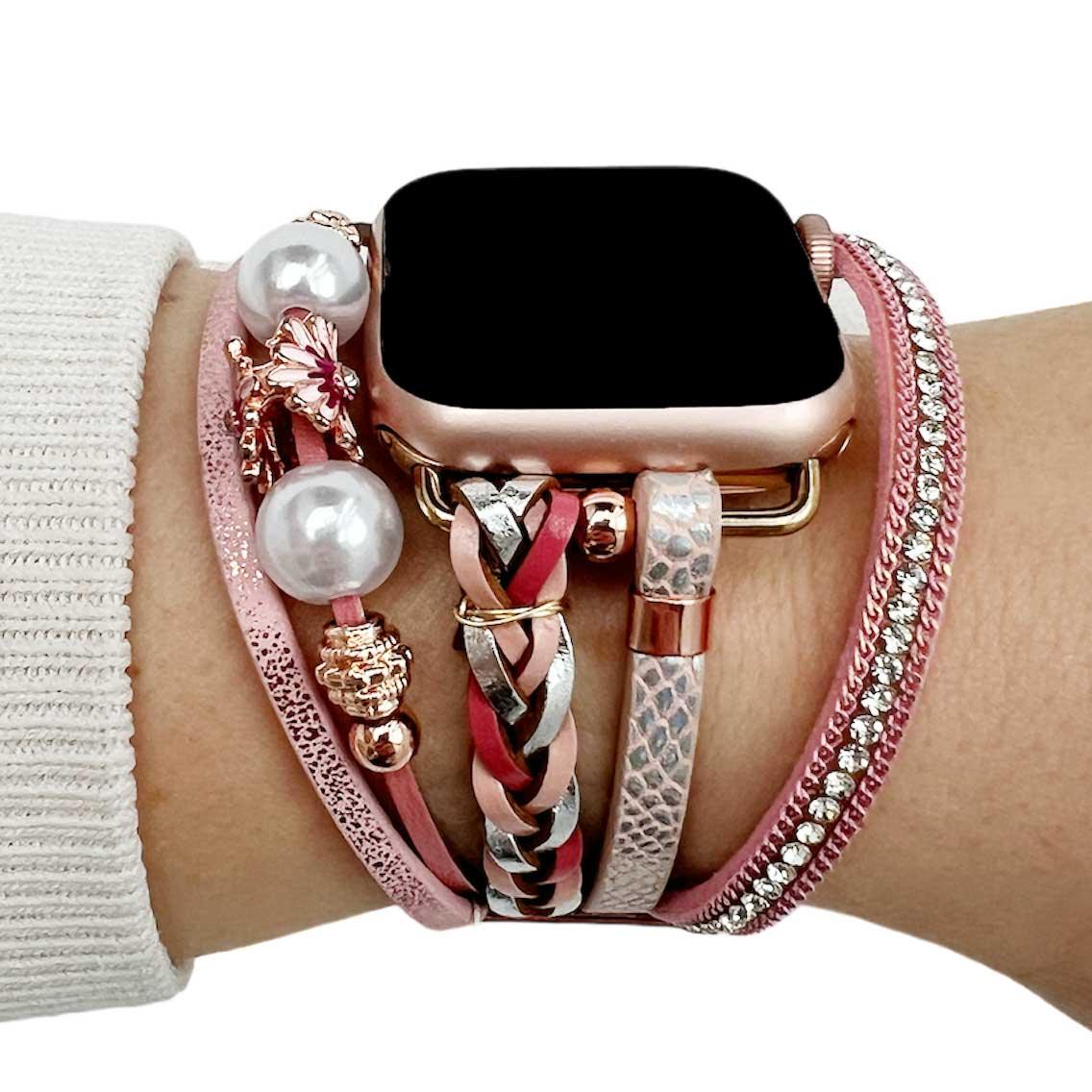 Apple Watch bandje - sieraad - Liz roze