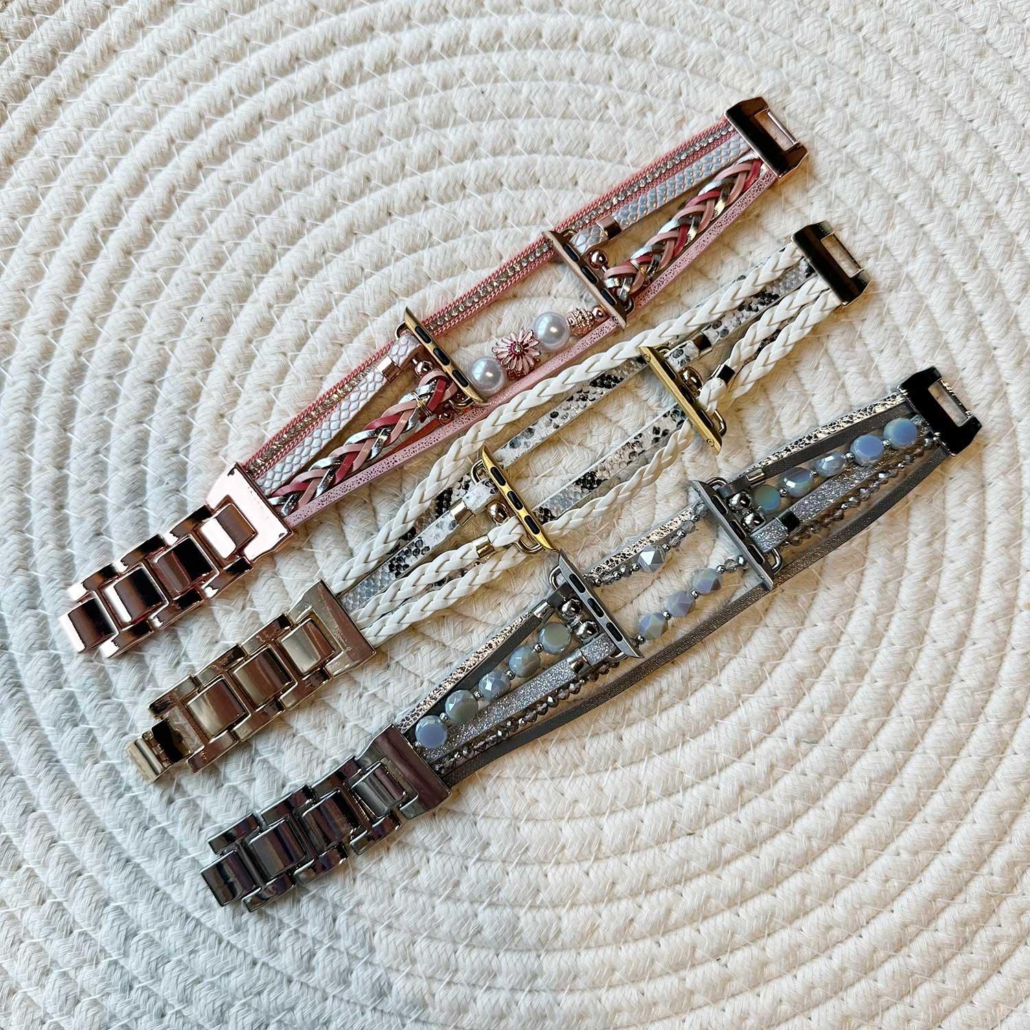 Apple Watch bandje - sieraad - Liz roze