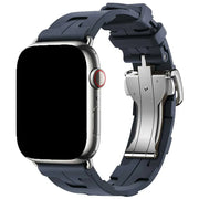 Bracelet Apple Watch kilim - silicone - bleu