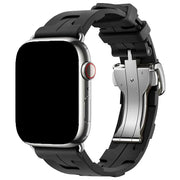 Bracelet Apple Watch Kilim - silicone - noir