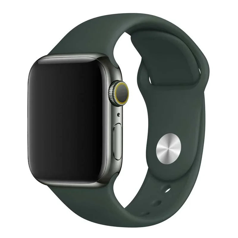 Bracelet Apple Watch - silicone - vert chypre
