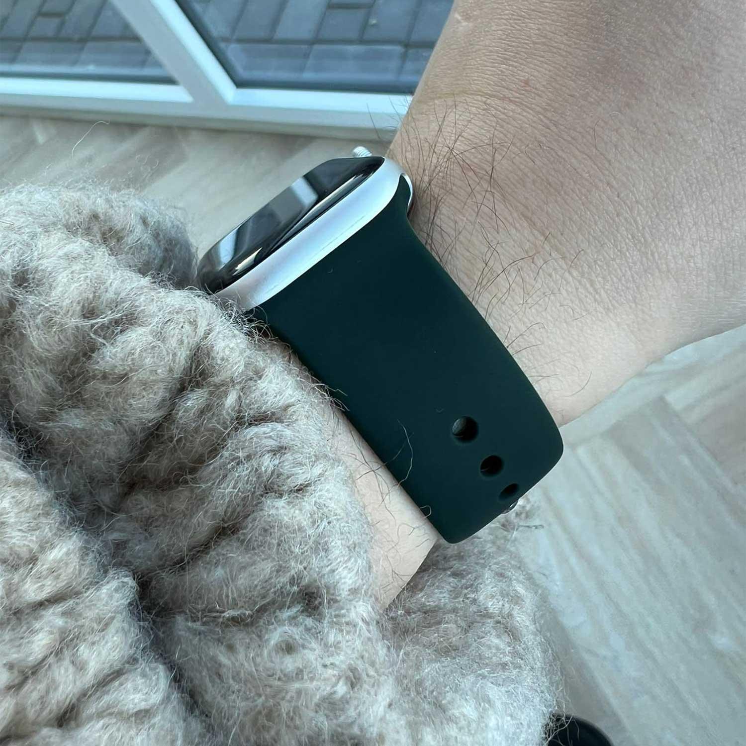 Bracelet Apple Watch - silicone - vert chypre