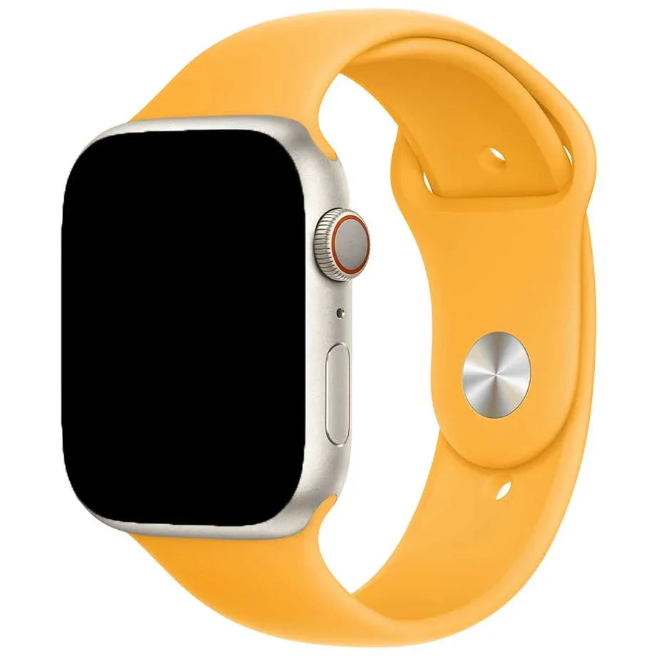 Bracelet Apple Watch Savro - silicone - orange vif