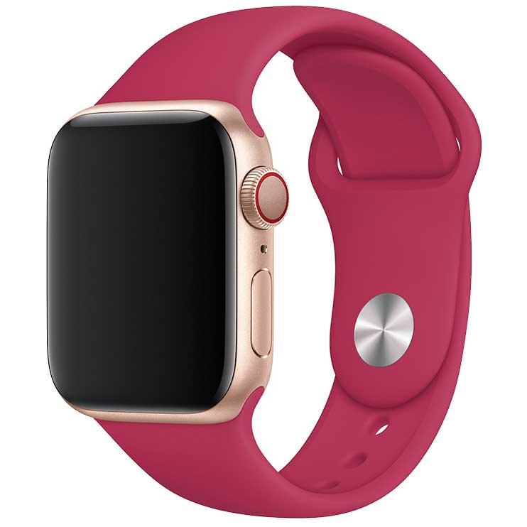 Apple Watch bandje - siliconen - granaatappel