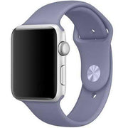 Apple Watch bandje Teyra - siliconen - lavendel grijs