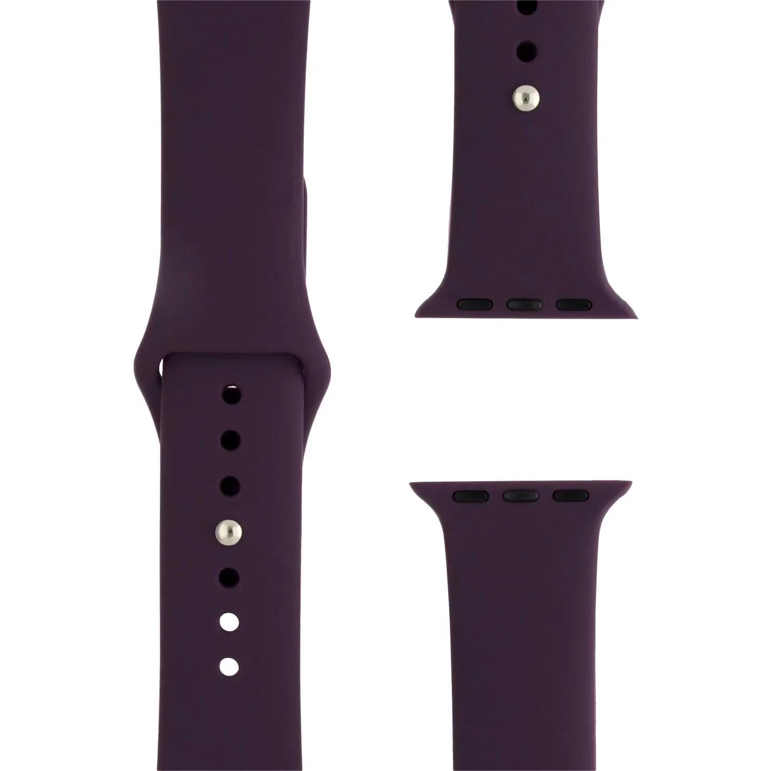 Apple Watch bandje - siliconen - pruim