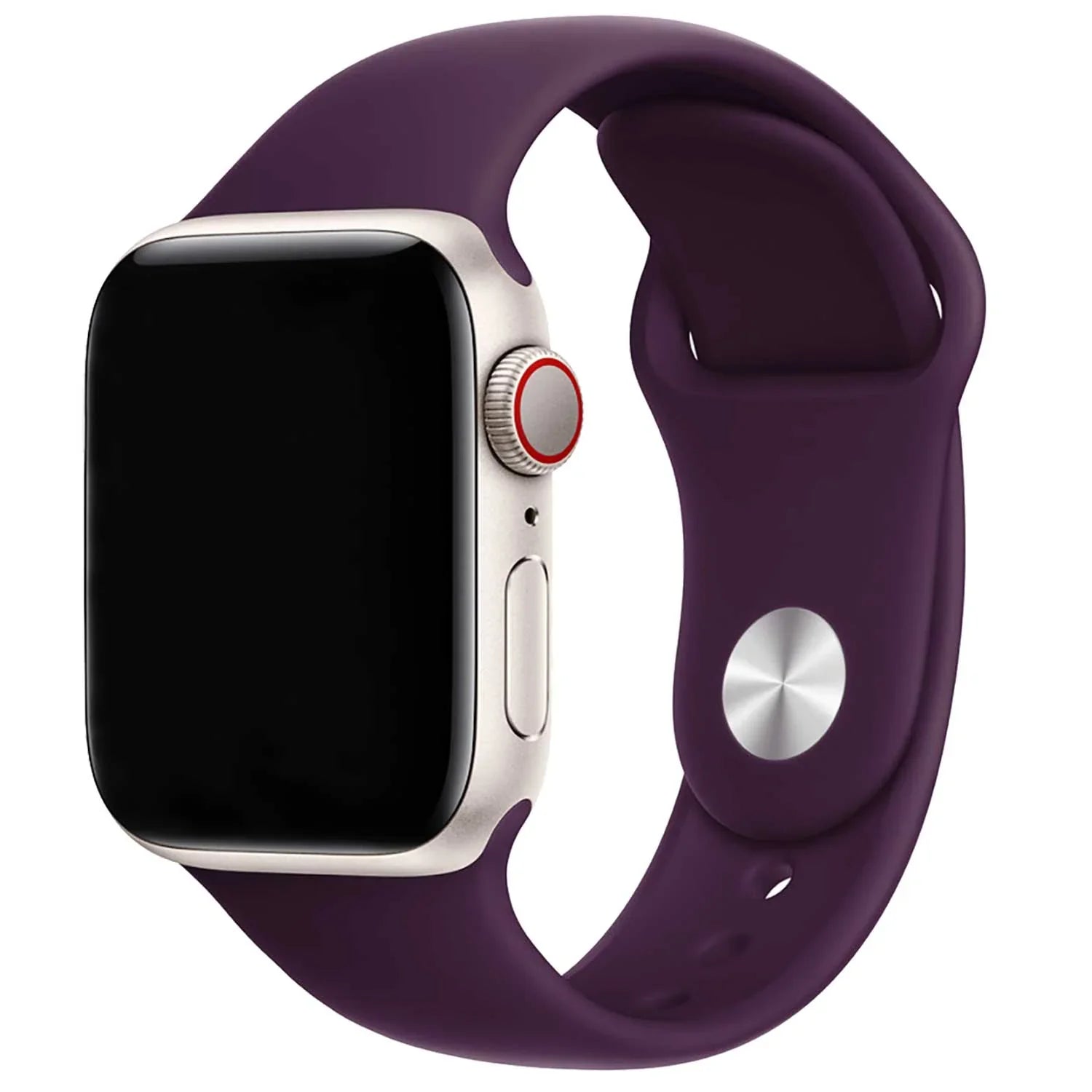 Apple Watch bandje - siliconen - pruim