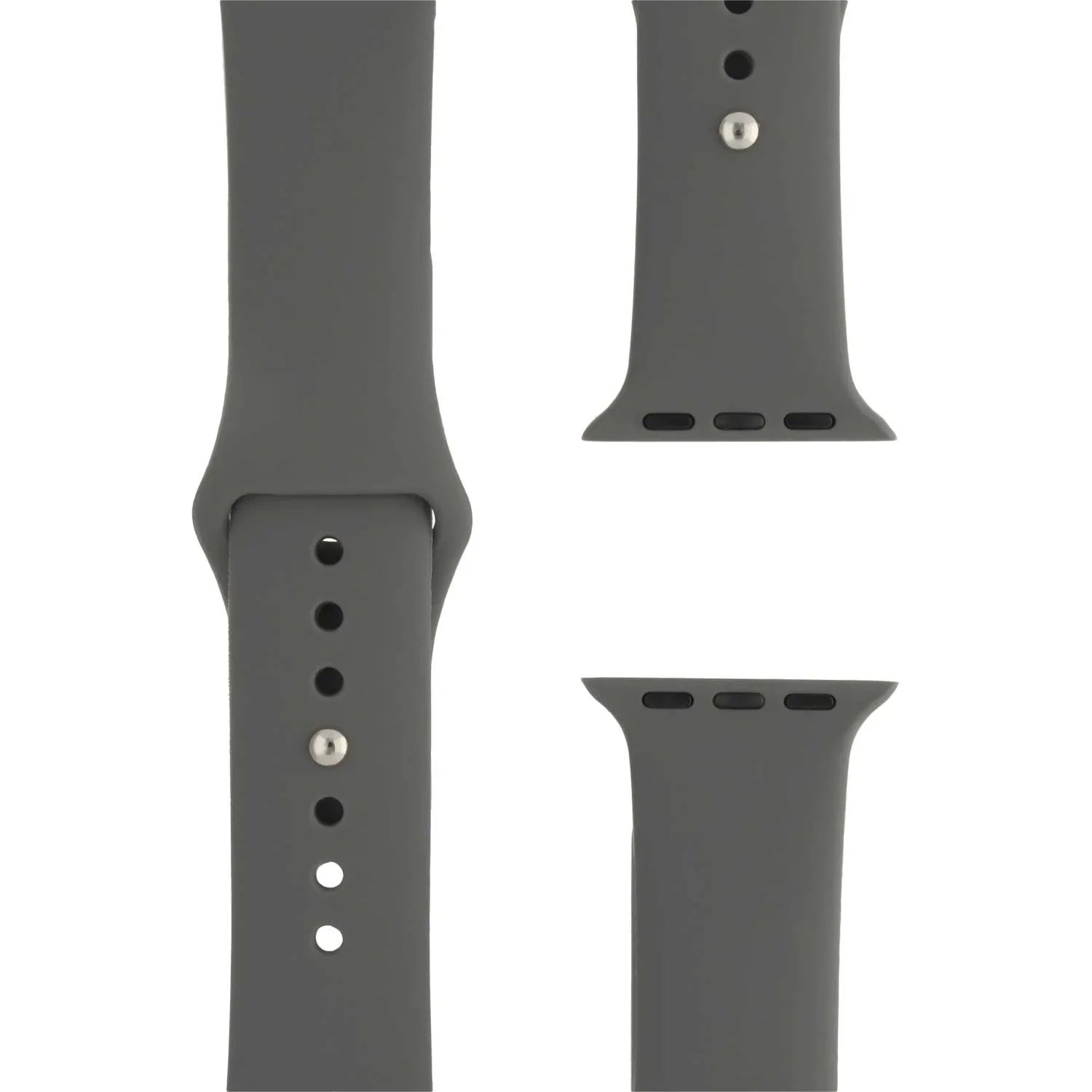 Apple Watch bandje Savro - siliconen - rotsgrijs