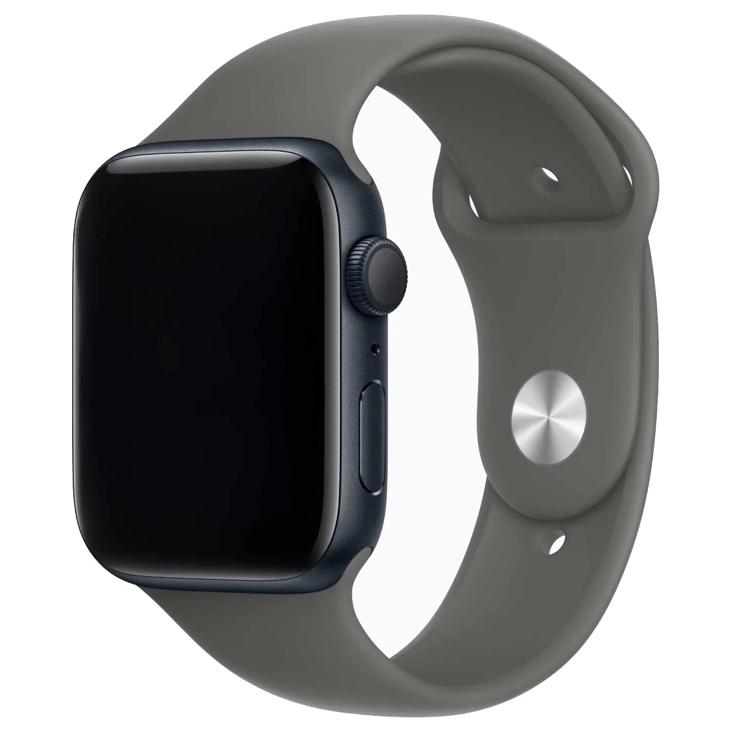 Apple Watch bandje Savro - siliconen - rotsgrijs