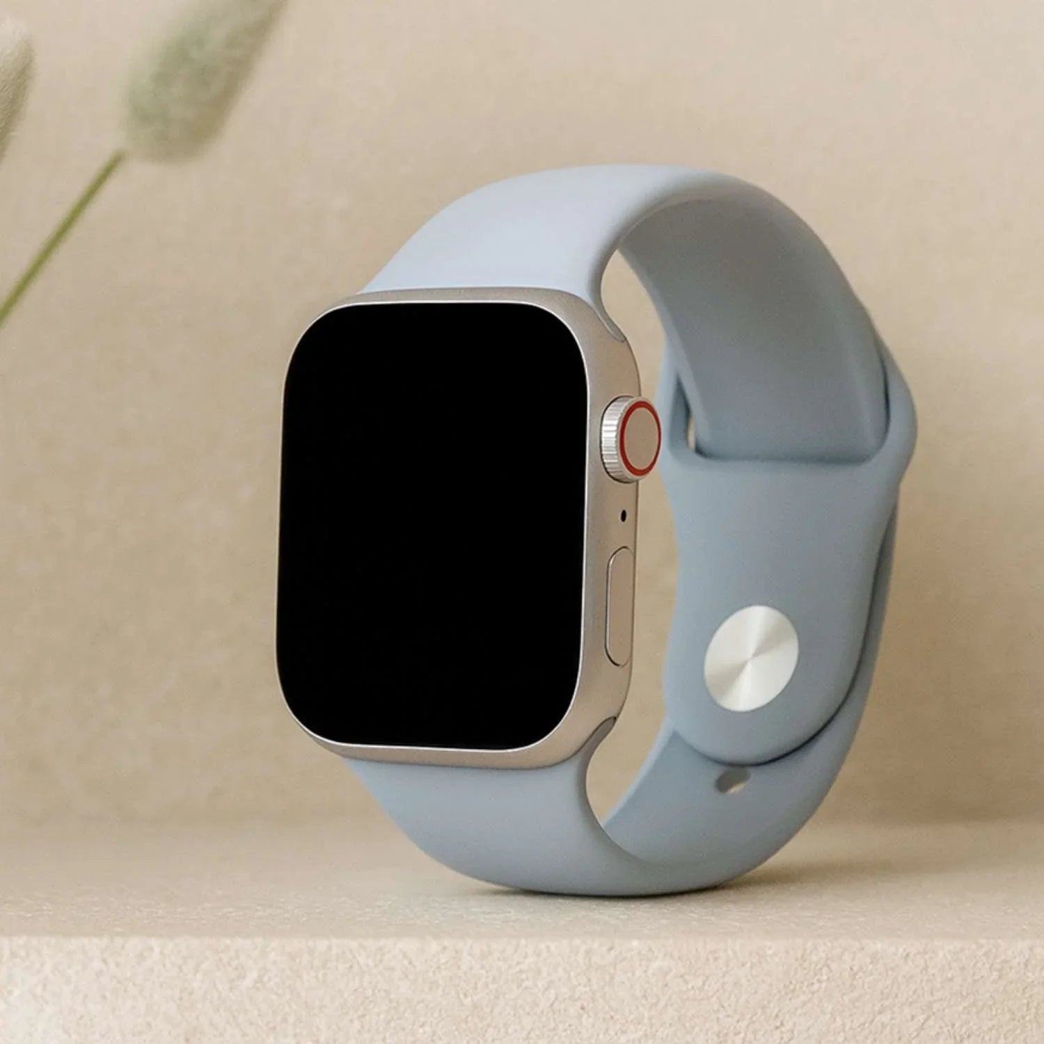 Bracelet pour Apple Watch - silicone - bleu clair
