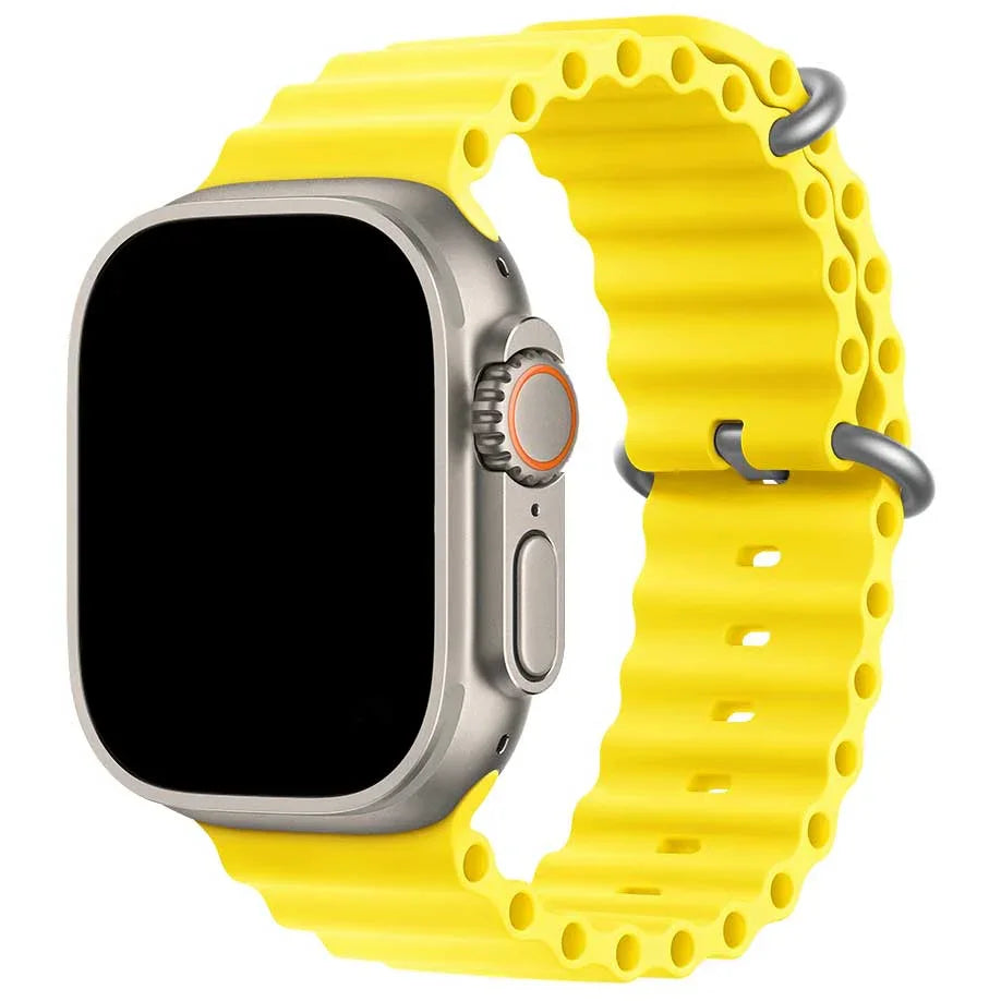 Apple Watch bandje Ocean - siliconen - geel