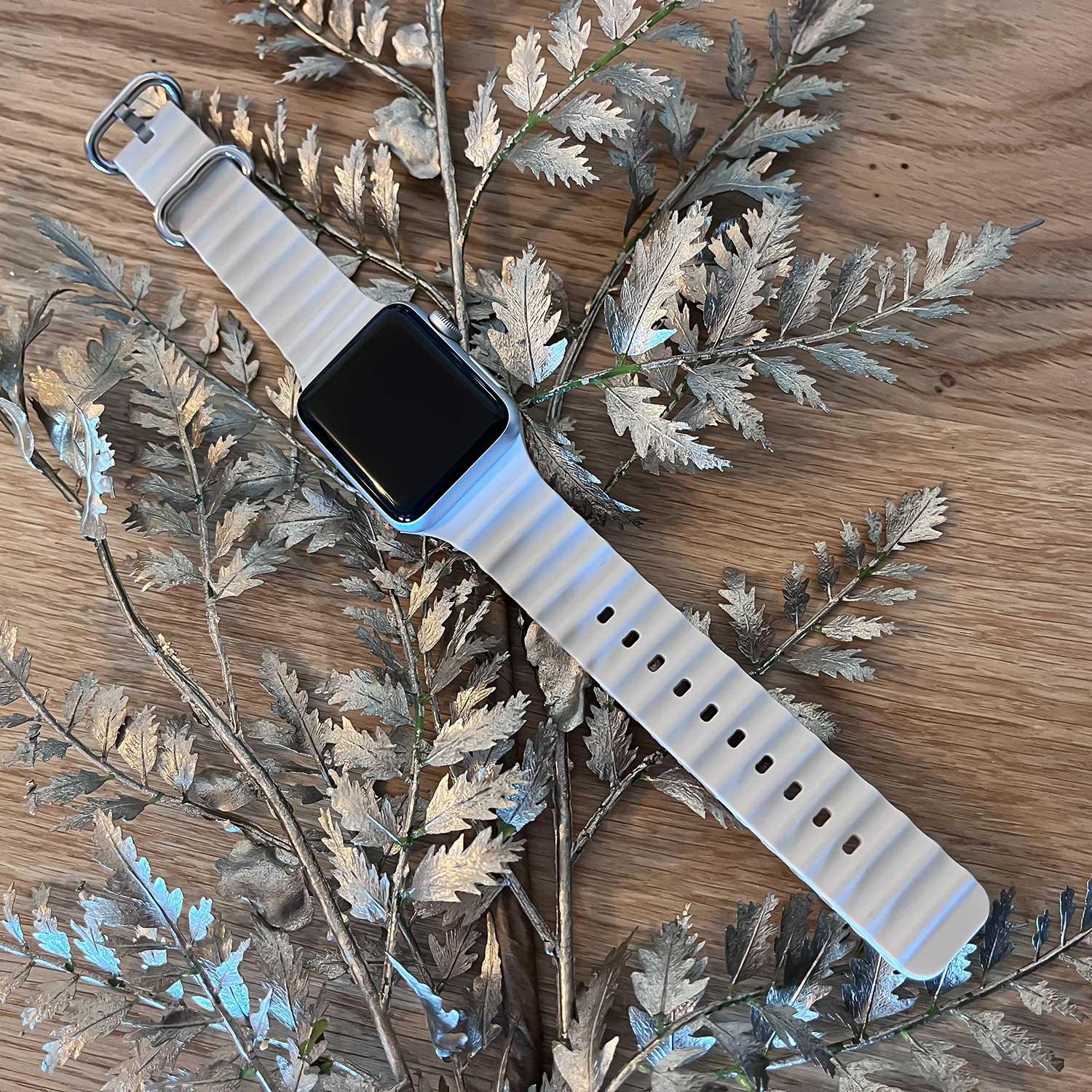Apple Watch bandje Ocean - siliconen - sterrenlicht