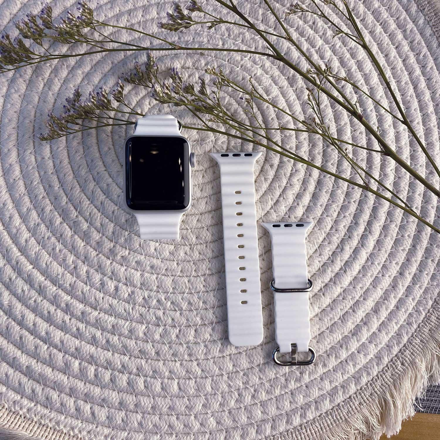 Apple Watch bandje Ocean - siliconen - sterrenlicht