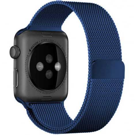 Apple Watch bandje Fiore - milanese - blauw